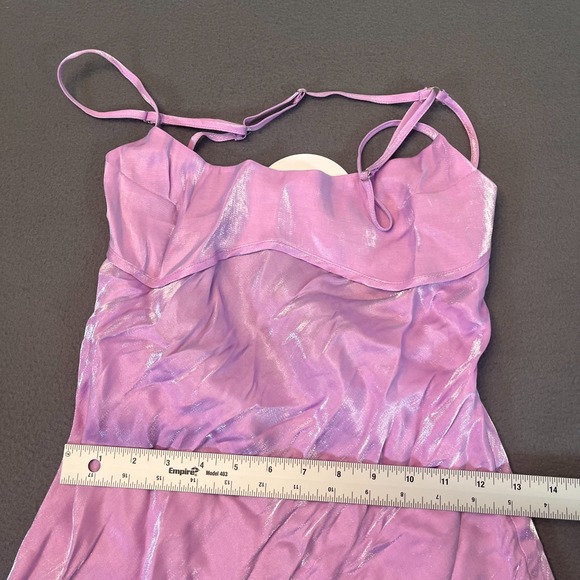 Princess Polly Women's Violetta Purple Mini Dress Ruched Size 6 Barbie NWT - Picture 7 of 10